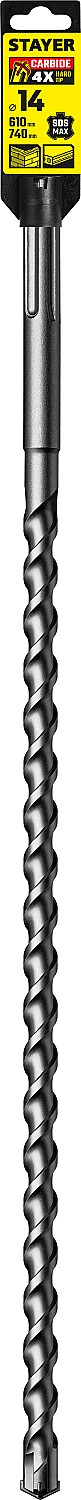STAYER Hercules-4Х, 14 x 610/740 мм, SDS-max бур, Professional (29370-610-14) — фото 4