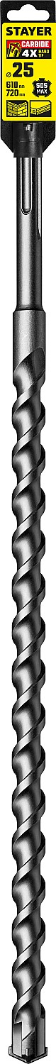 STAYER Hercules-4Х, 25 x 610/720 мм, SDS-max бур, Professional (29370-610-25) — фото 4