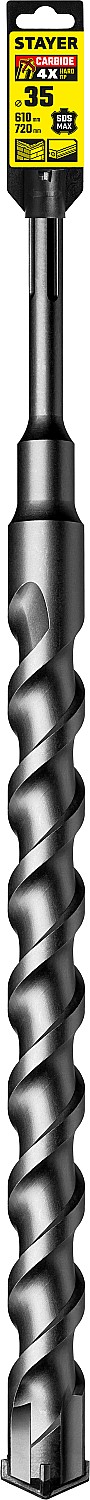 STAYER Hercules-4Х, 35 x 610/720 мм, SDS-max бур, Professional (29370-610-35) — фото 4