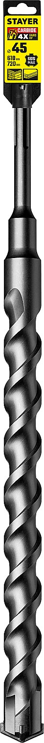 STAYER Hercules-4Х, 45 x 610/720 мм, SDS-max бур, Professional (29370-610-45) — фото 4