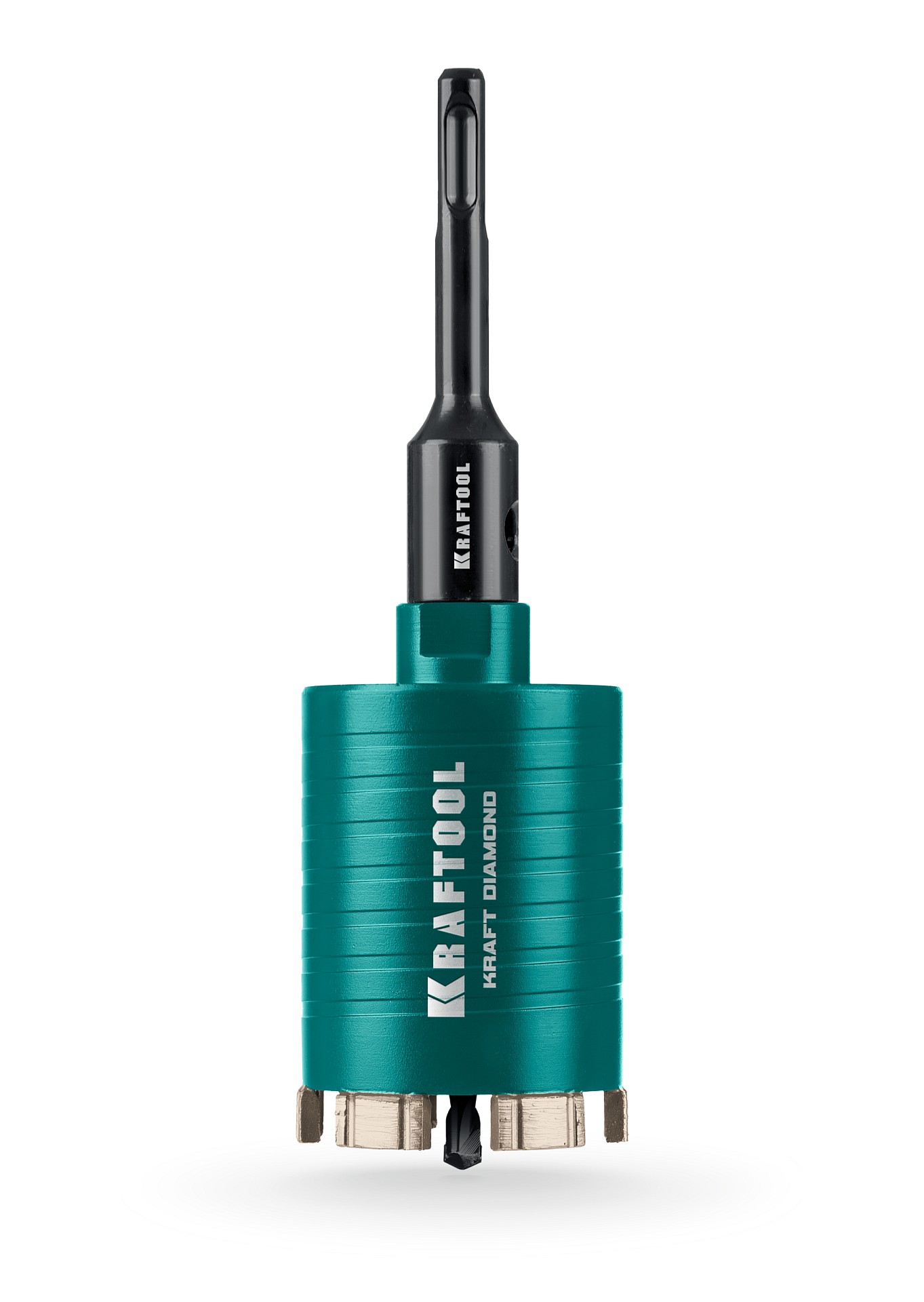 KRAFTOOL DIAMOND d 72 мм (сухое сверление с микроударом, глубина сверления 75 мм, лазерная сварка), Алмазная Коронка для подрозетников (29820-72)