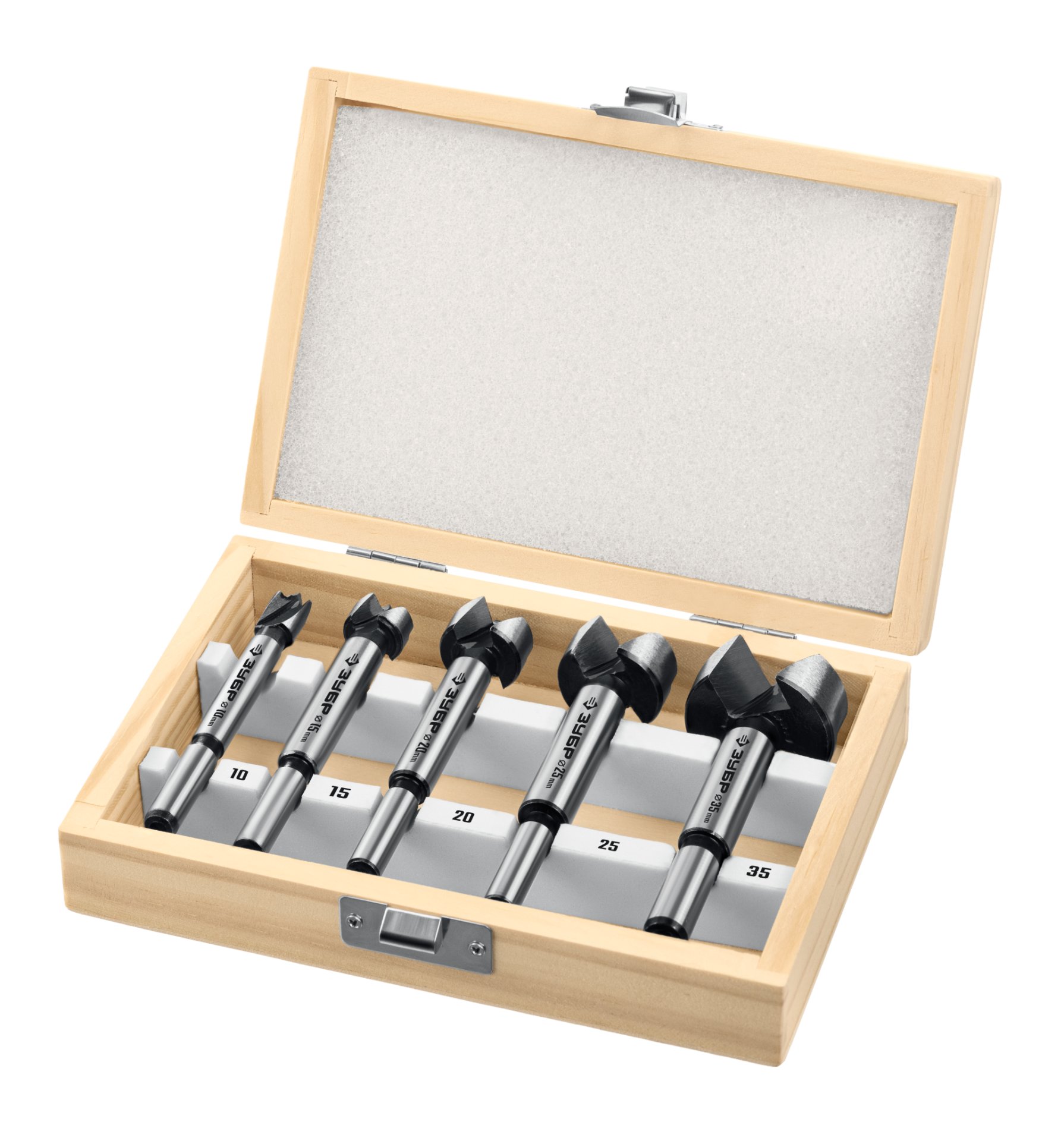 ЗУБР Форстнер 5 шт: 10-15-20-25-35 мм, набор сверл Форстнера по дереву, фанере, ДСП(2994-H5)