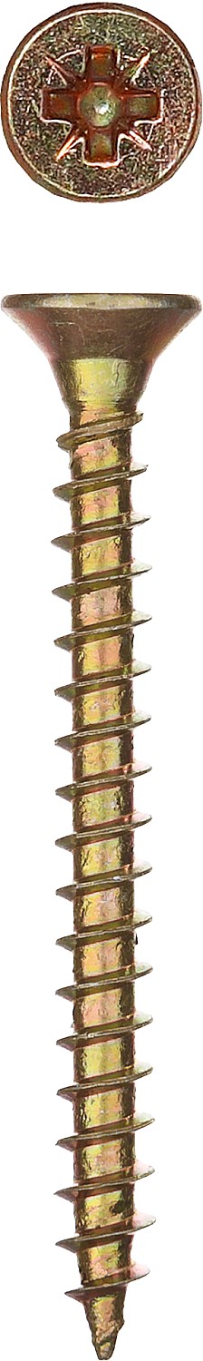 ЗУБР СУ-Ж, 40 х 4.0 мм, желтый цинк, 35 шт, универсальный саморез (300396-40-040)