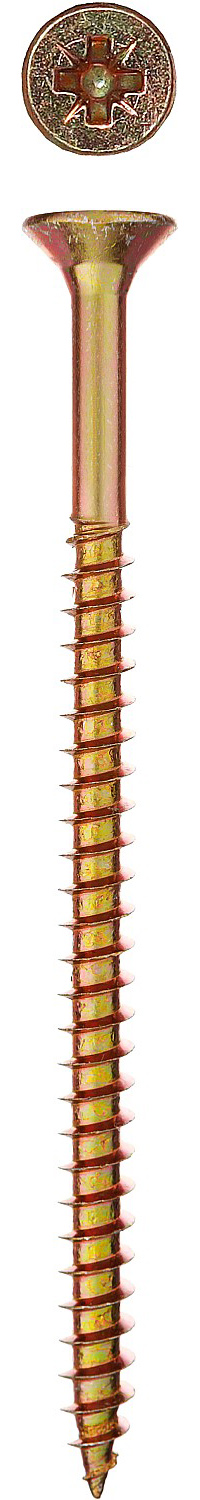 ЗУБР СУ-Ж, 80 х 5.0 мм, желтый цинк, 12 шт, универсальный саморез (300396-50-080)