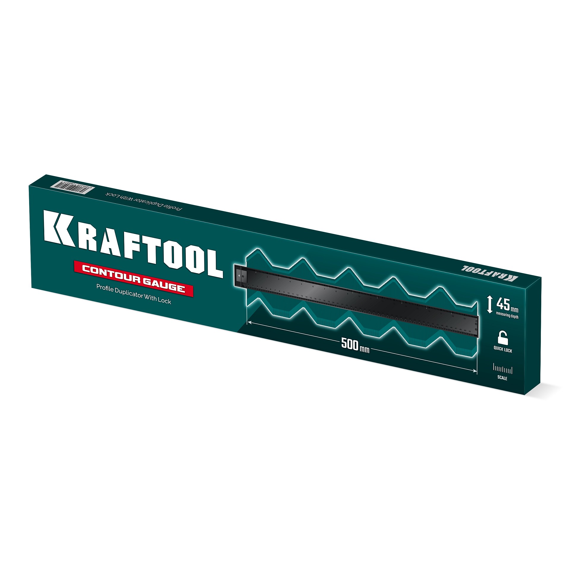 KRAFTOOL 500 мм, шаблон для копирования контура с фиксатором (30077-500) — фото 4