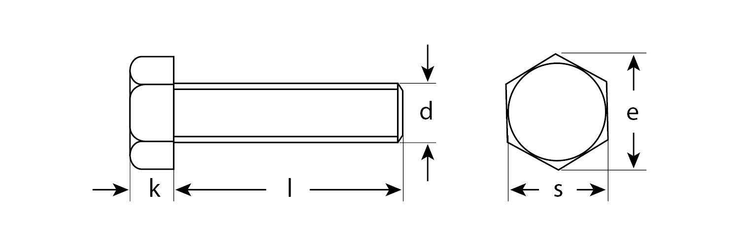 ЗУБР ГОСТ 7798-70, кл. пр. 5.8, M6 х 45 мм, цинк, 5 кг, болт (303080-06-045) — фото 2