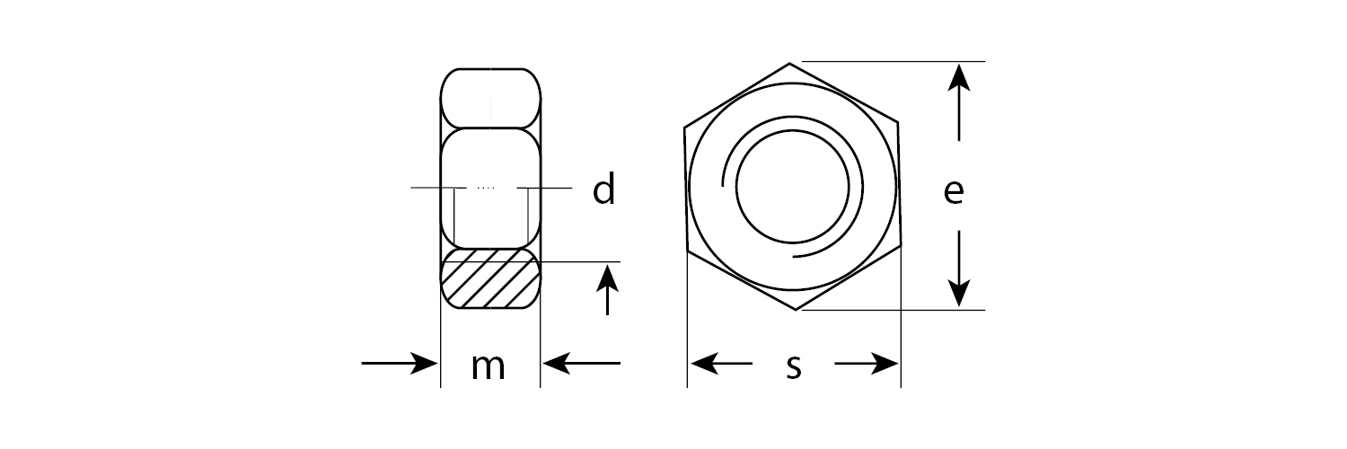 ЗУБР ГОСТ ISO 4032-2014, кл. пр. 6, M16, цинк, 2 шт, шестигранная гайка (303556-16) — фото 2