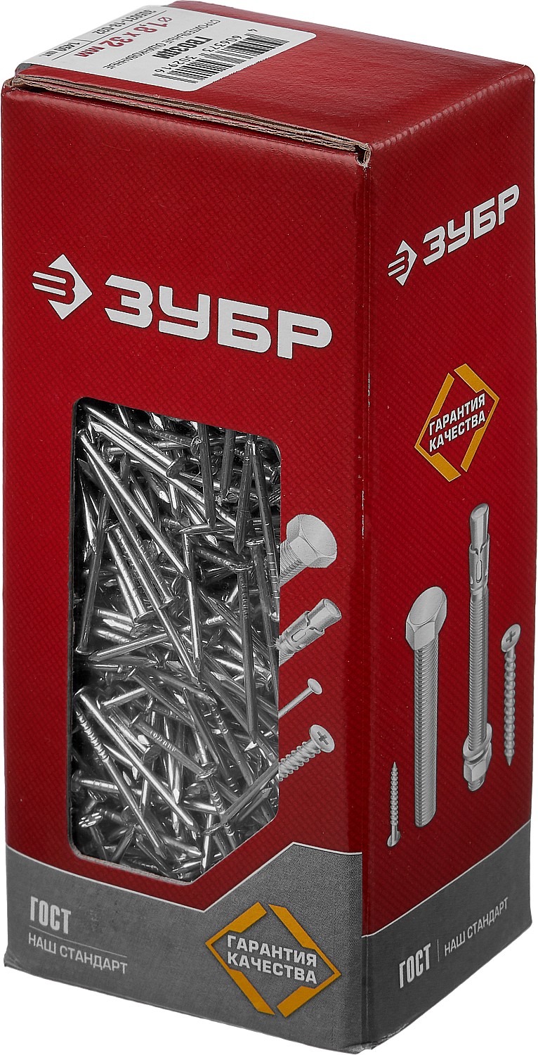 ЗУБР ГОСТ 4028-63, 32 x 1.8 мм, цинк, 1 кг, строительные гвозди (305031-18-032) — фото 3