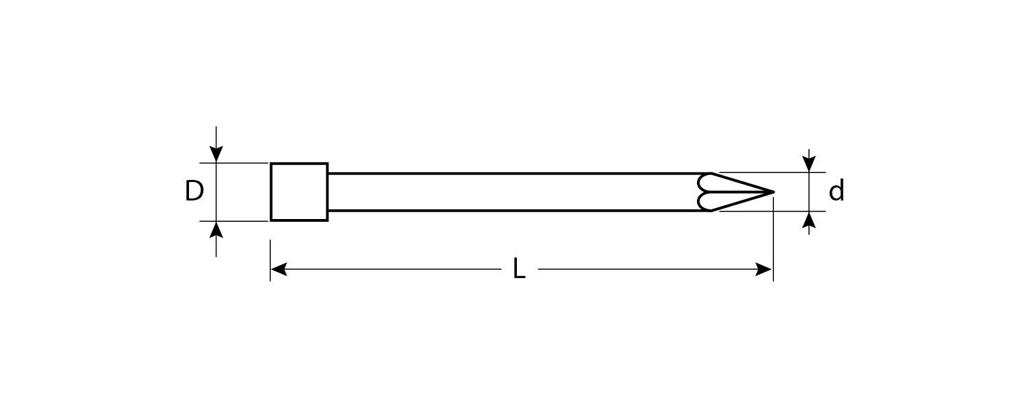 ЗУБР 25 x 1.6 мм, цинк, 100 г, финишные гвозди (305316-16-025) — фото 2