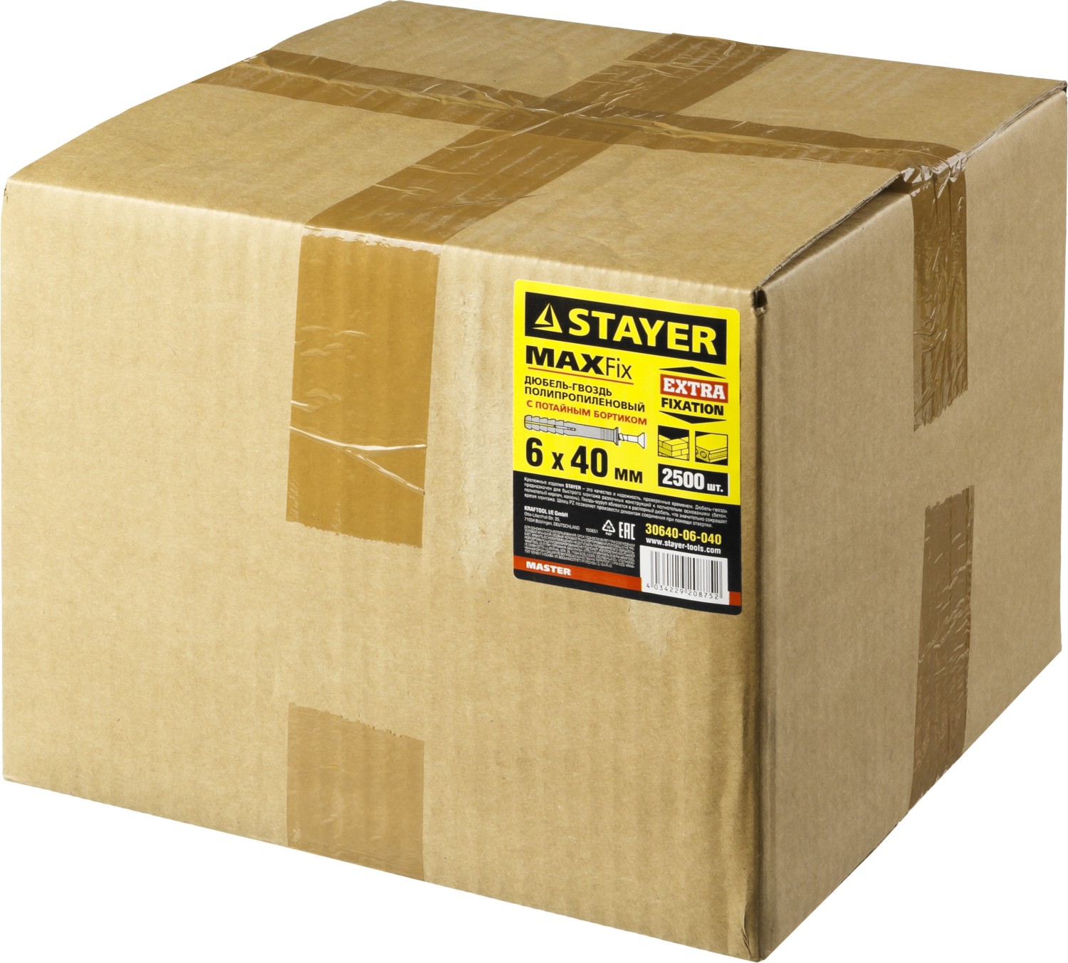 STAYER 6 х 40 мм, потайной бортик, 2500 шт, дюбель-гвоздь (30640-06-040) — фото 2