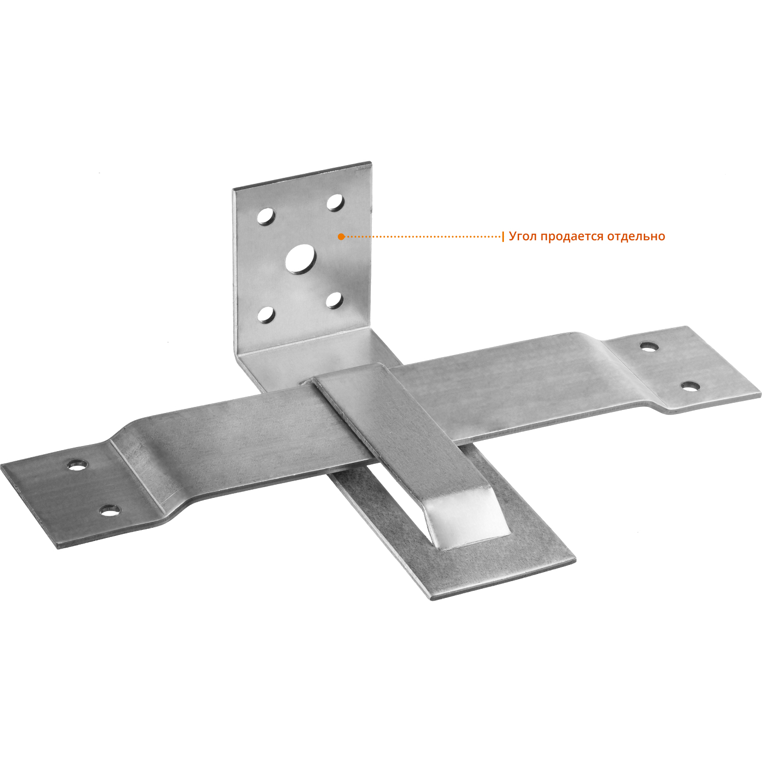 ЗУБР СОС-2.0, 40 x 200 (140) x 2 мм, пластина, скользящая опора для стропил (310166-140) — фото 2