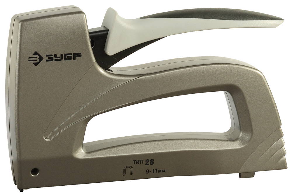 ЗУБР Степлер кабельный, скобы тип 28, стальной рессорный степлер (31579)