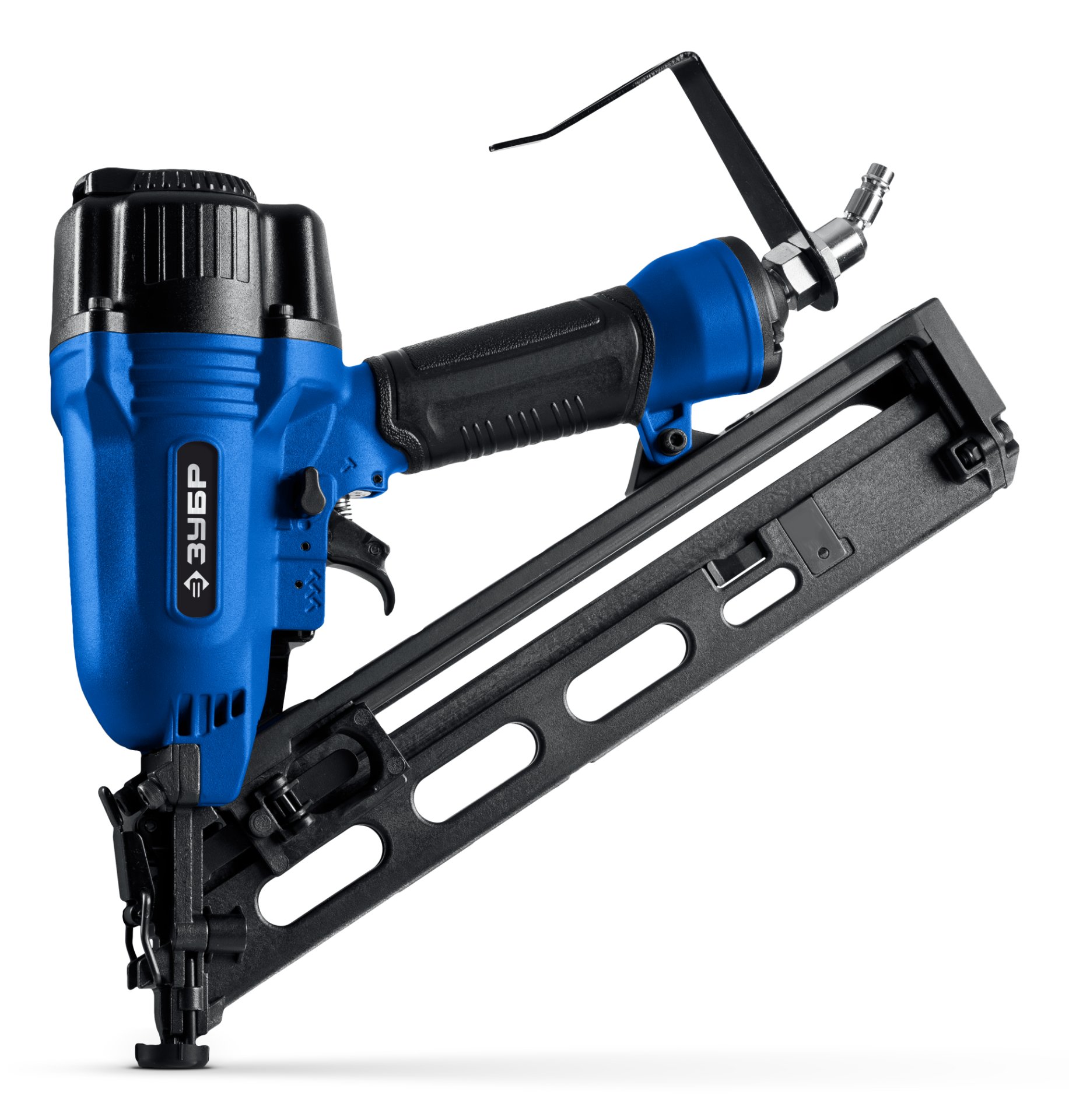 ЗУБР DA34-64, пневматический финишный нейлер для реечных гвоздей ЗУБР 15Ga, DA34 (32-64 мм), Профессионал (31926)