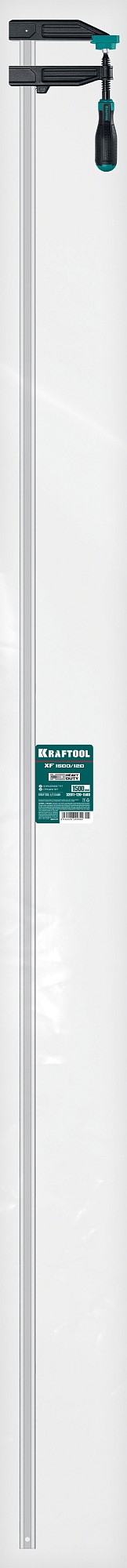 KRAFTOOL XF-1500/120, 120 х 1500 мм, струбцина F (32011-120-1500) — фото 7