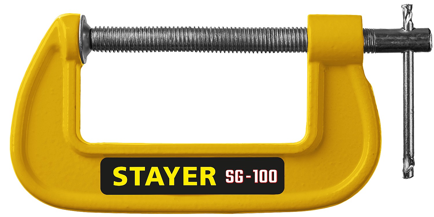 STAYER SG-100, 100 мм, чугунная струбцина G (3215-100) — фото 2