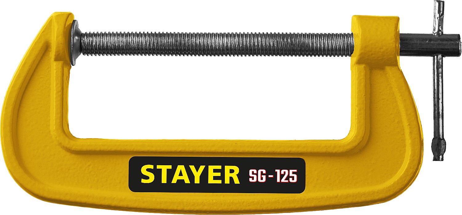 STAYER SG-125, 125 мм, чугунная струбцина G (3215-125) — фото 2