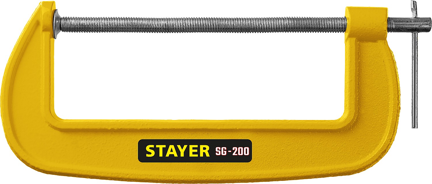 STAYER SG-200, 200 мм, чугунная струбцина G (3215-200) — фото 2