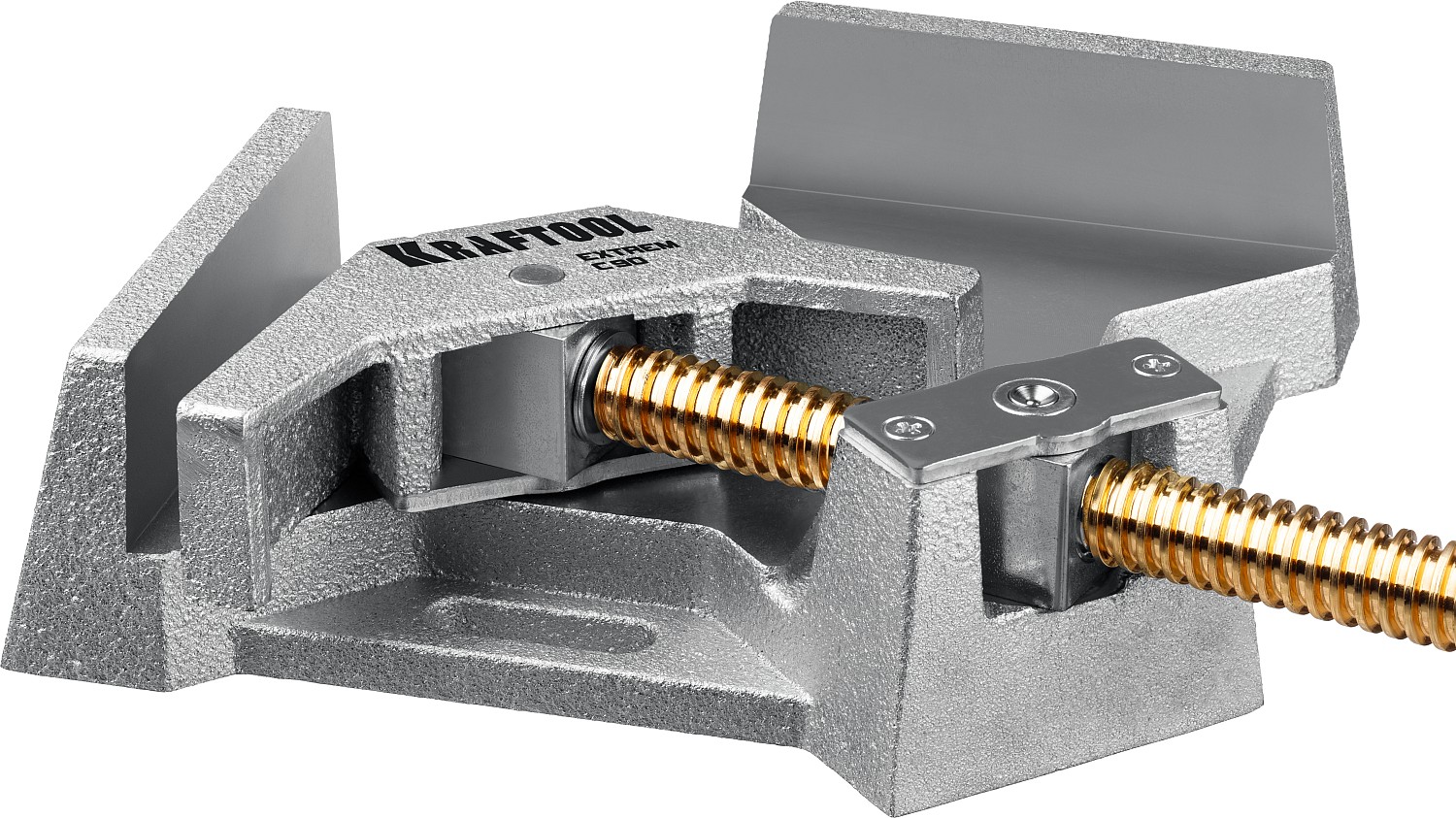 KRAFTOOL Extrem C90, глубина зажима 90 мм, экстрамощная стальная угловая струбцина для сварочных работ (32201) — фото 4