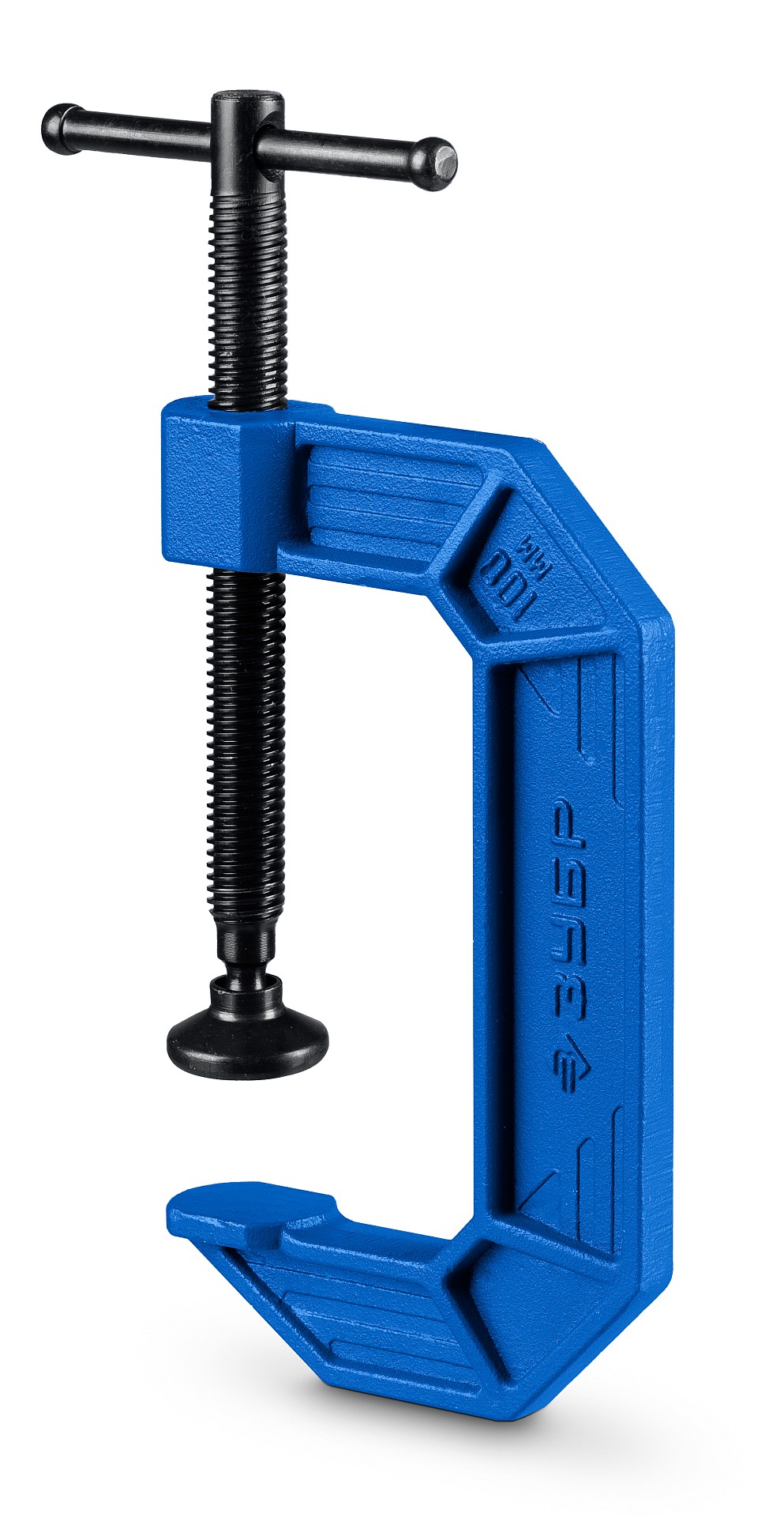 ЗУБР ПСС-100, 100 мм,чугунная струбцина тип С (G-образная), Профессионал (32245-100)