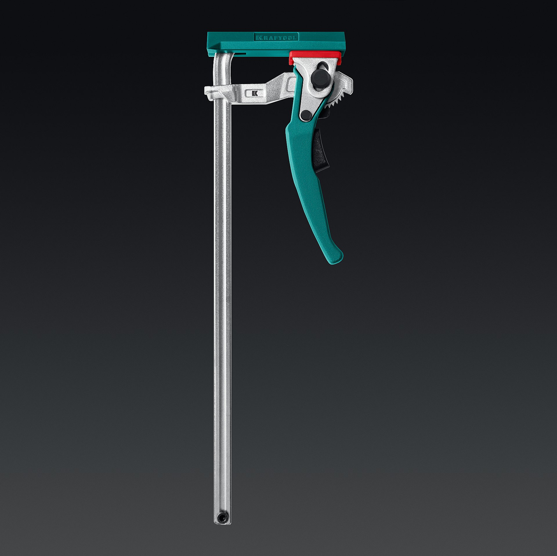KRAFTOOL KRAFTFLEX, KLT-300, 300/60 мм, универсальная, цельнокованая, рычажная, быстрозажимная, в T-track струбцина (32331-300) — фото 2