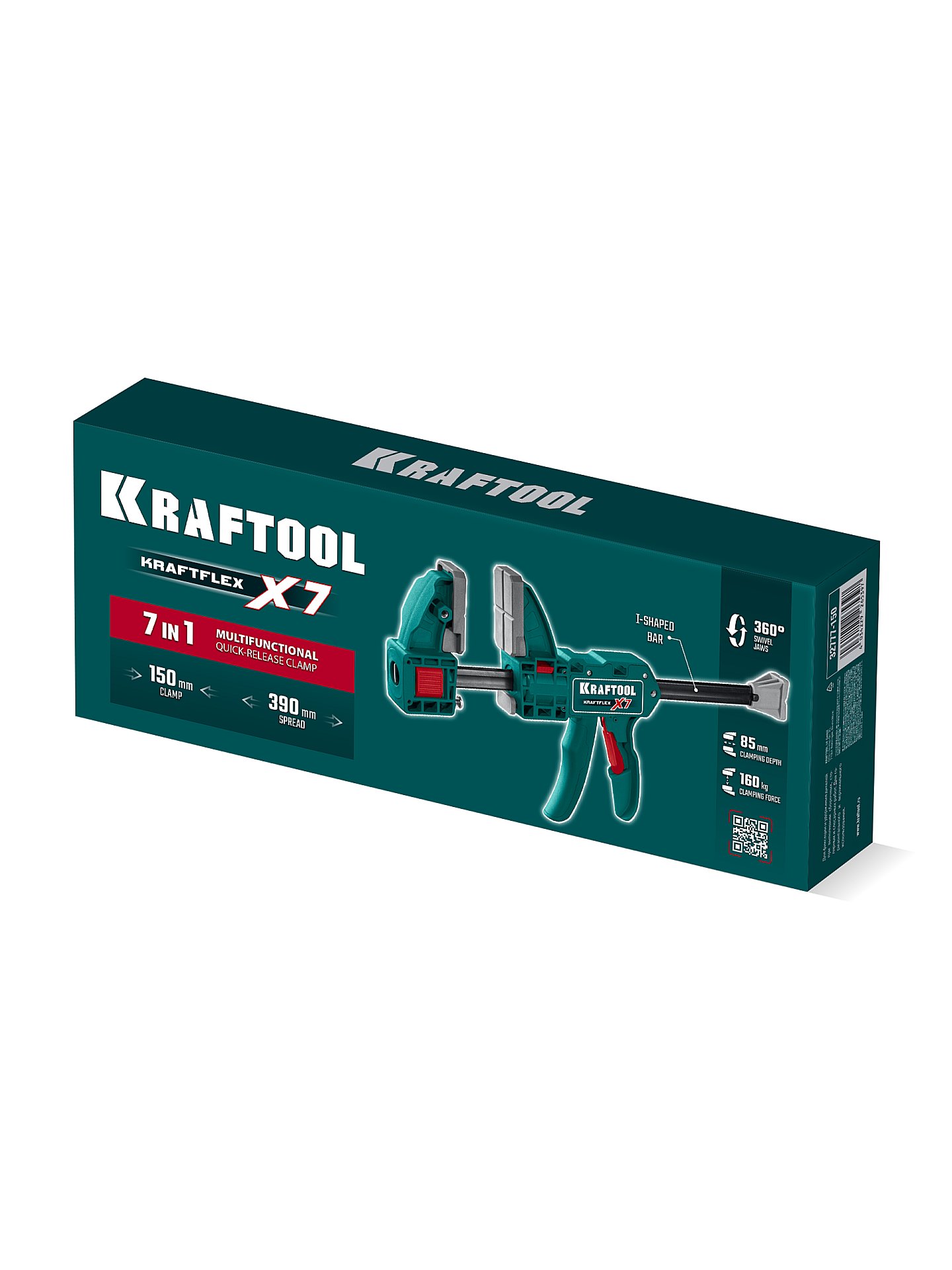 KRAFTOOL KRAFTFLEX X7 150, 150 х 85 мм, многофункциональная быстрозажимная струбцина (32777-150) — фото 10