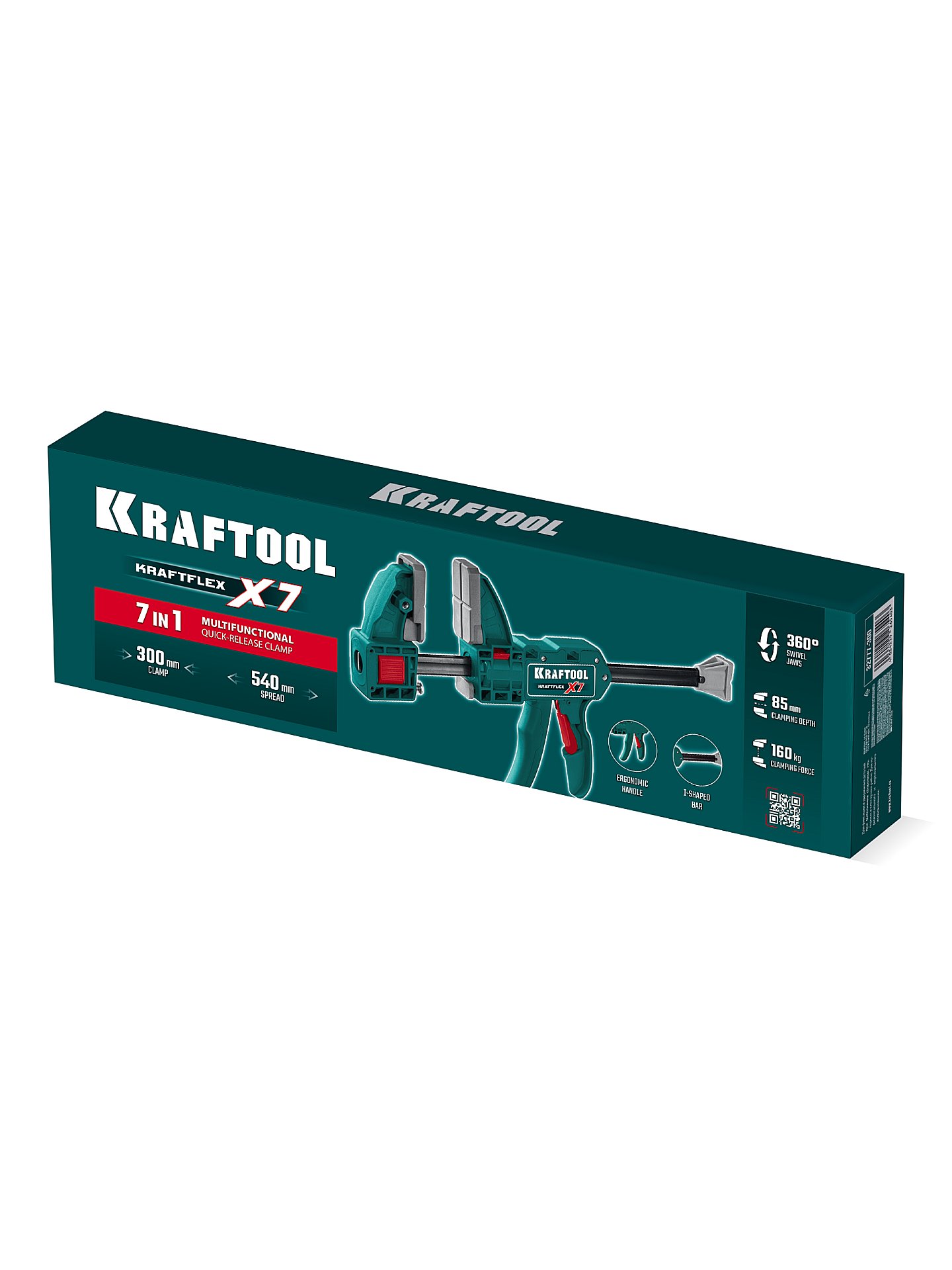 KRAFTOOL KRAFTFLEX X7 300, 300 х 85 мм, многофункциональная быстрозажимная струбцина (32777-300) — фото 10