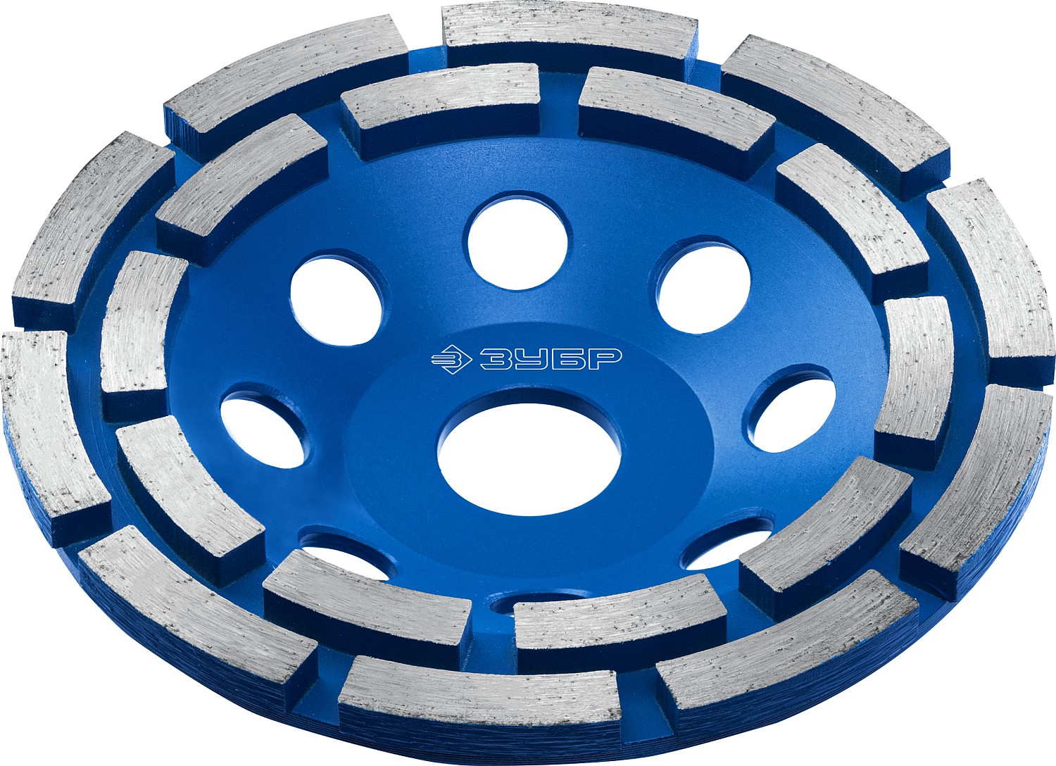 ЗУБР d 125 мм, двухрядная алмазная шлифовальная чашка, Профессионал (33372-125)