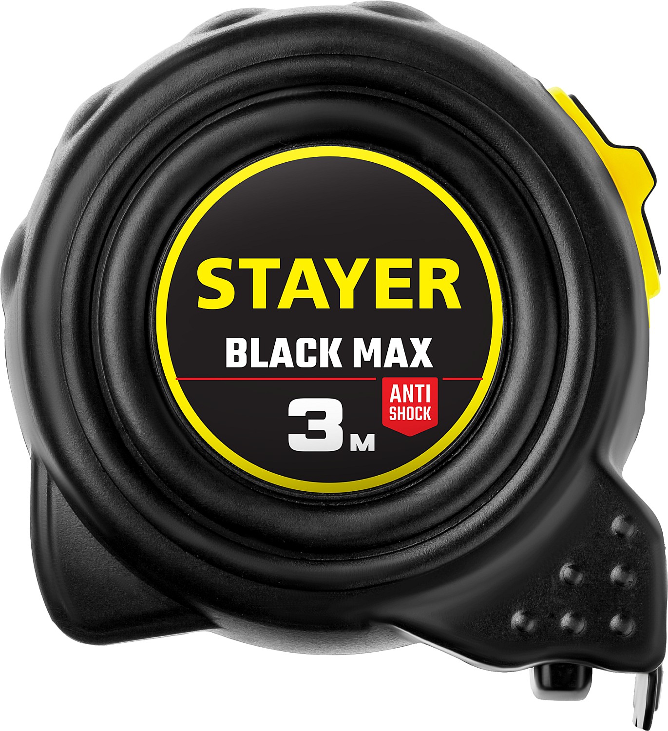 STAYER BlackMax, 3 м х 16 мм, рулетка с двумя фиксаторами, Professional (3410-03) — фото 2