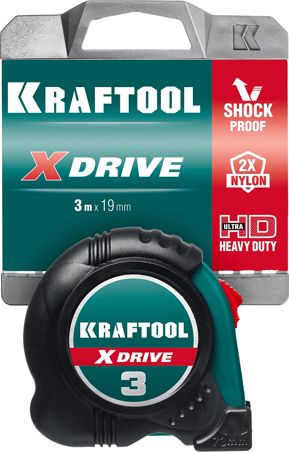 KRAFTOOL X-Drive, 3 м х 19 мм, рулетка (34122-03-19) — фото 12