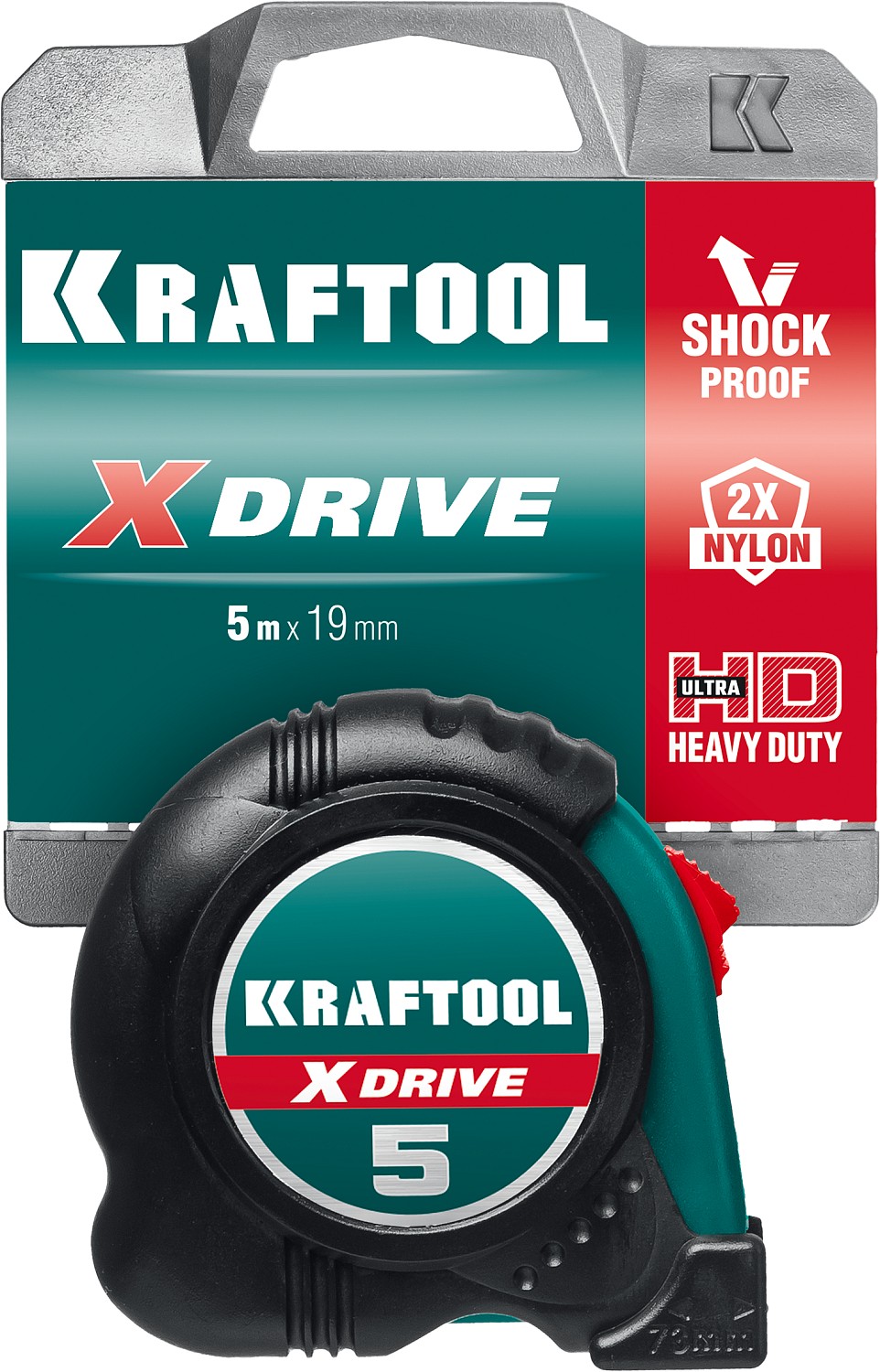 KRAFTOOL X-Drive, 5 м х 19 мм, рулетка (34122-05-19) — фото 12