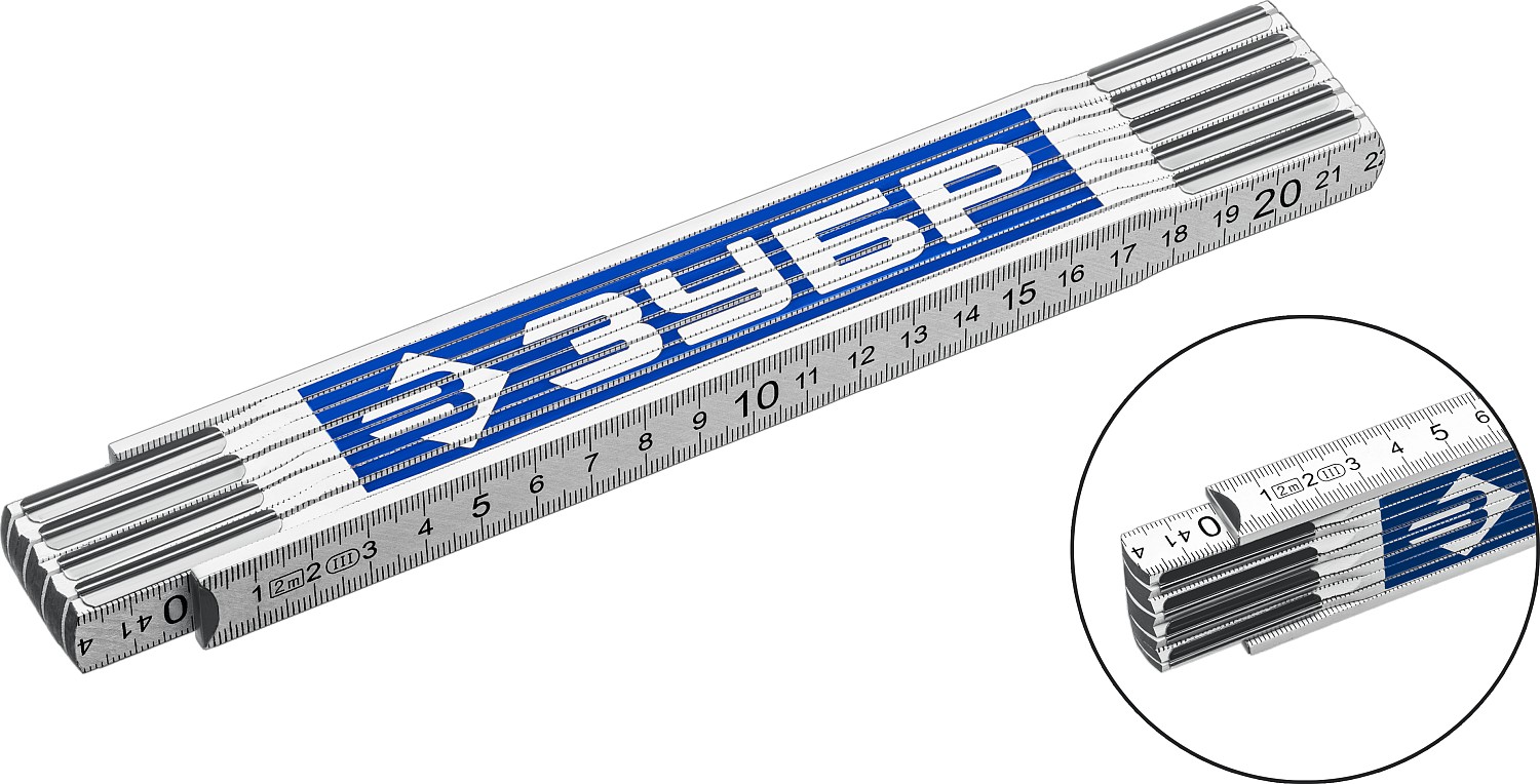 ЗУБР 2 м, усиленный складной метр, Профессионал (3424-2)