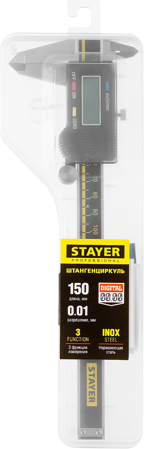 STAYER 150 мм, электронный штангенциркуль, Professional (34410-150) — фото 4