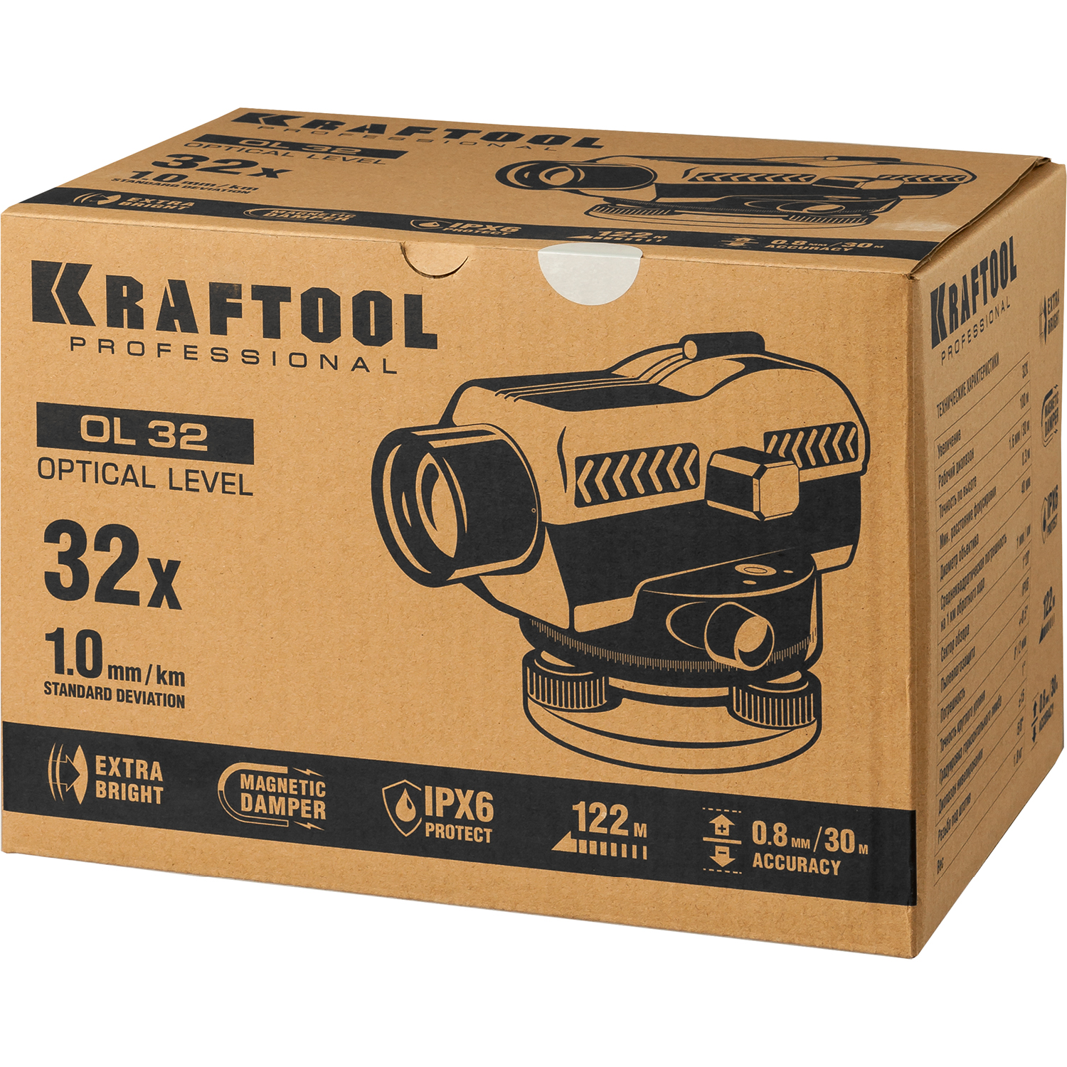 KRAFTOOL OL-32 100 м, оптический нивелир (34520) — фото 10