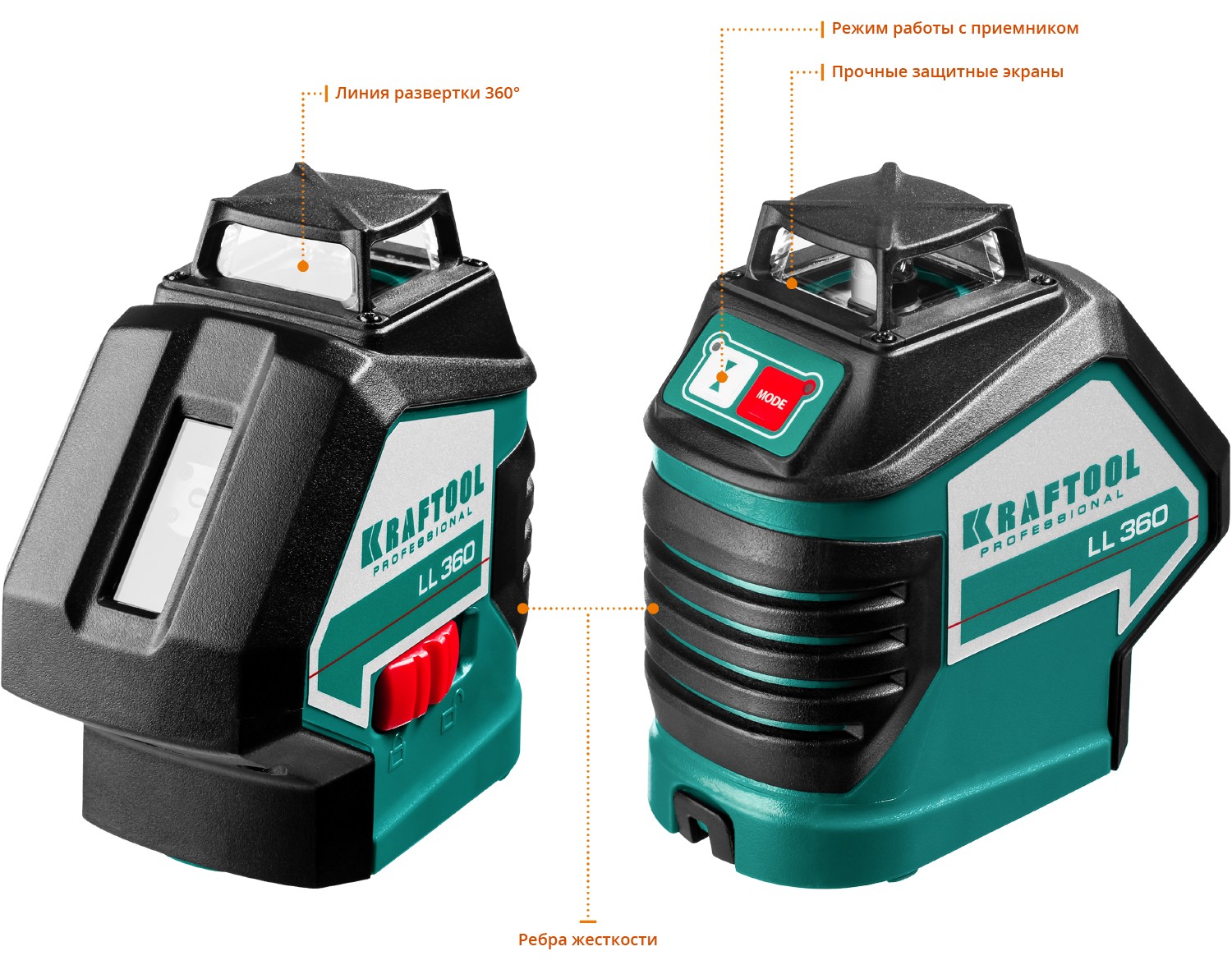 KRAFTOOL LL360 #4, лазерный нивелир (34645-4) — фото 2