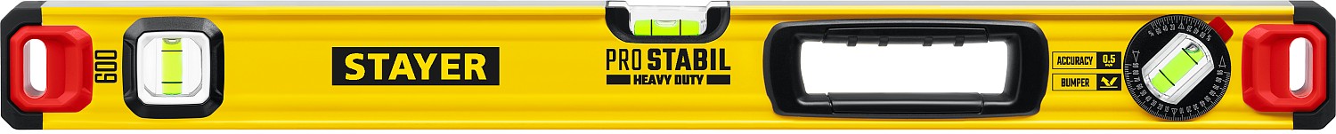 STAYER PRO STABIL, 600 мм, усиленный профиль, уровень с поворотным глазком, Professional (3471-060) — фото 8