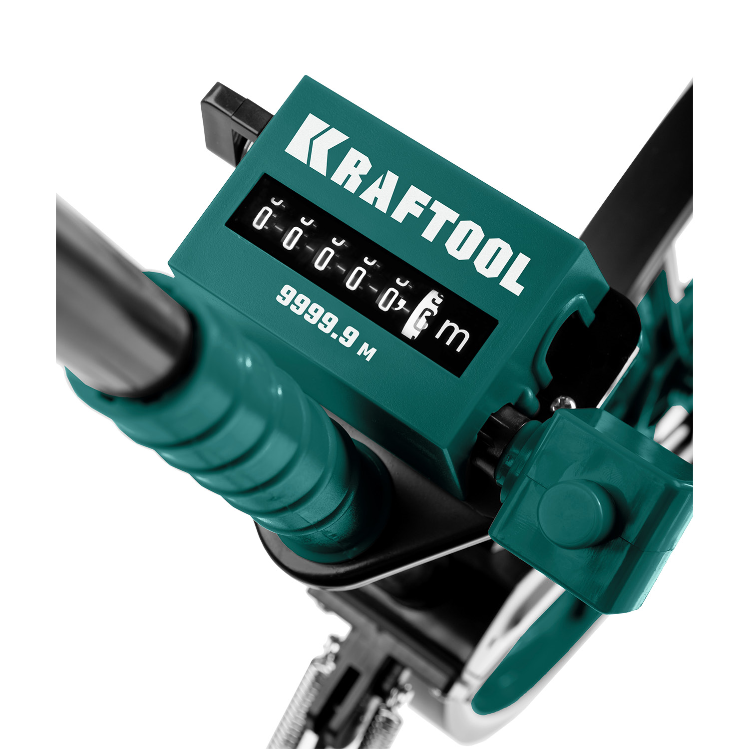 KRAFTOOL 0.1 - 99999.9 м, измерительное колесо (курвиметр) с металлическим шасси и рукояткой (34756) — фото 7