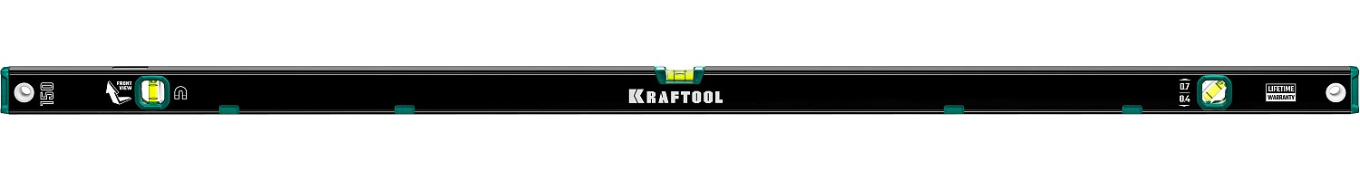 KRAFTOOL 1500 мм, усиленный профиль, с зеркальным глазком, магнитный уровень (34785-150) — фото 9