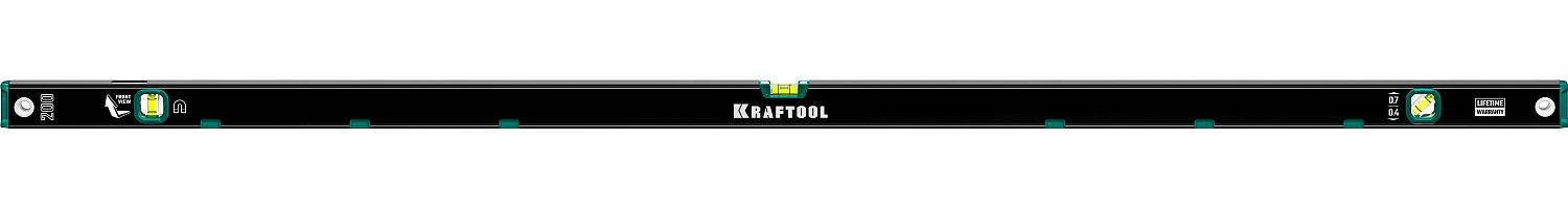 KRAFTOOL 2000 мм, усиленный профиль, с зеркальным глазком, магнитный уровень (34785-200) — фото 9