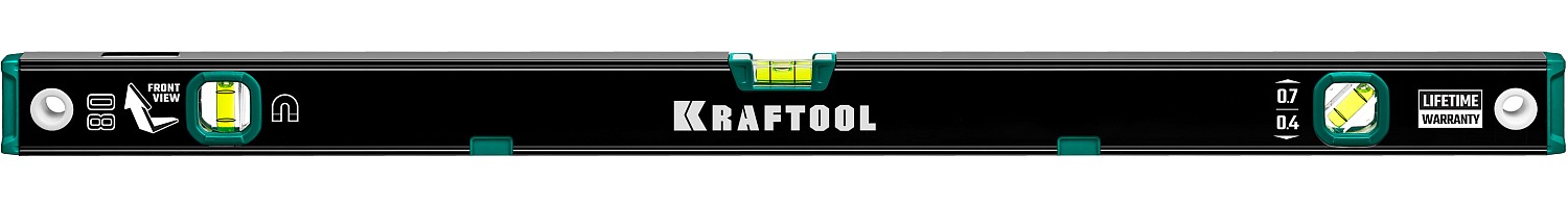 KRAFTOOL 800 мм, усиленный профиль, с зеркальным глазком, магнитный уровень (34785-80) — фото 9