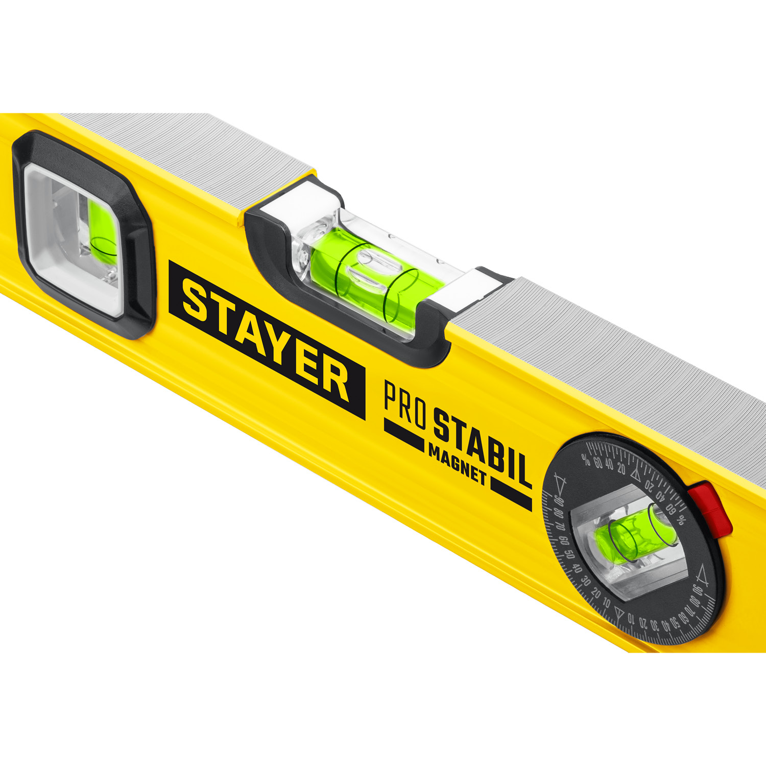 STAYER PRO STABIL, 2000 мм, усиленный профиль, магнитный уровень с поворотным глазком, Professional (3480-200) — фото 7