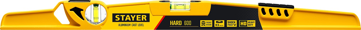 STAYER HARD, 600 мм, с зеркальным глазком, литой уровень, Professional (3483-060) — фото 10