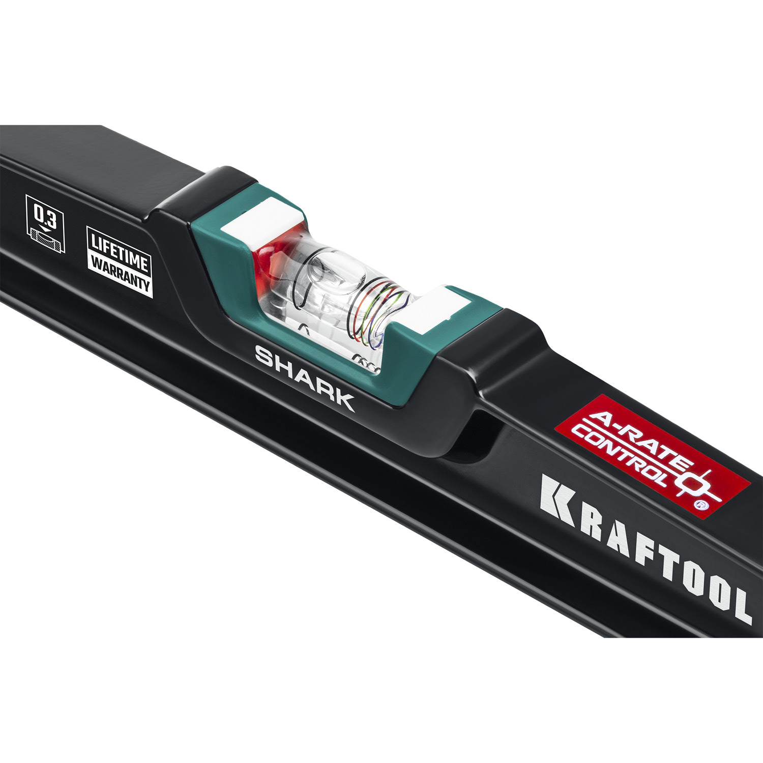 KRAFTOOL A-RATE CONTROL Shark, 600 мм, с инновационным зеркальным глазком, литой уровень (34920-60) — фото 5