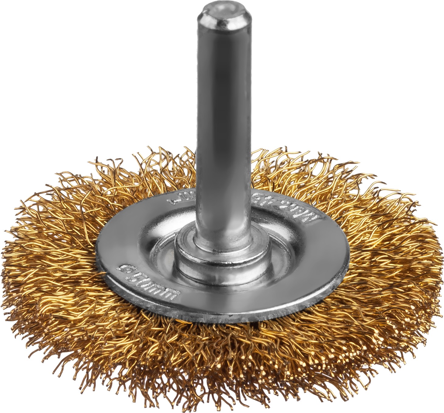 MIRAX 50 мм, витая стальная латунированная проволока 0.3 мм, щетка дисковая для дрели (35145-050)