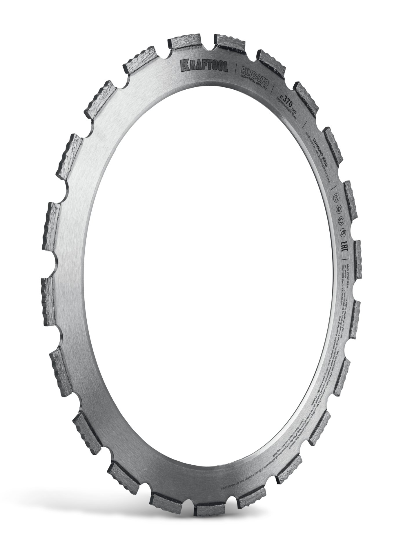 KRAFTOOL RING-370, алмазное кольцо для кольцерезов 370мм (36690)