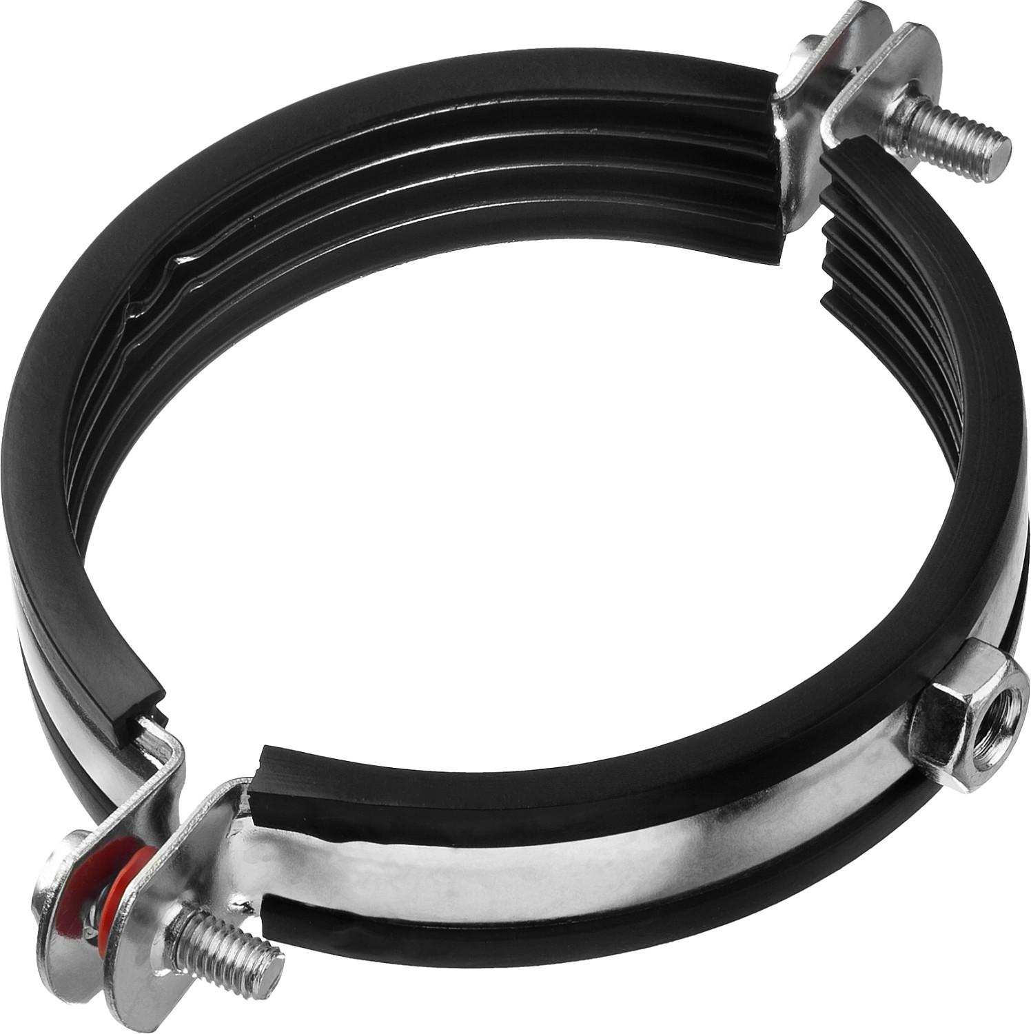 ЗУБР 3″, цинк, 6 шт, трубный хомут с гайкой (37850-87-94)