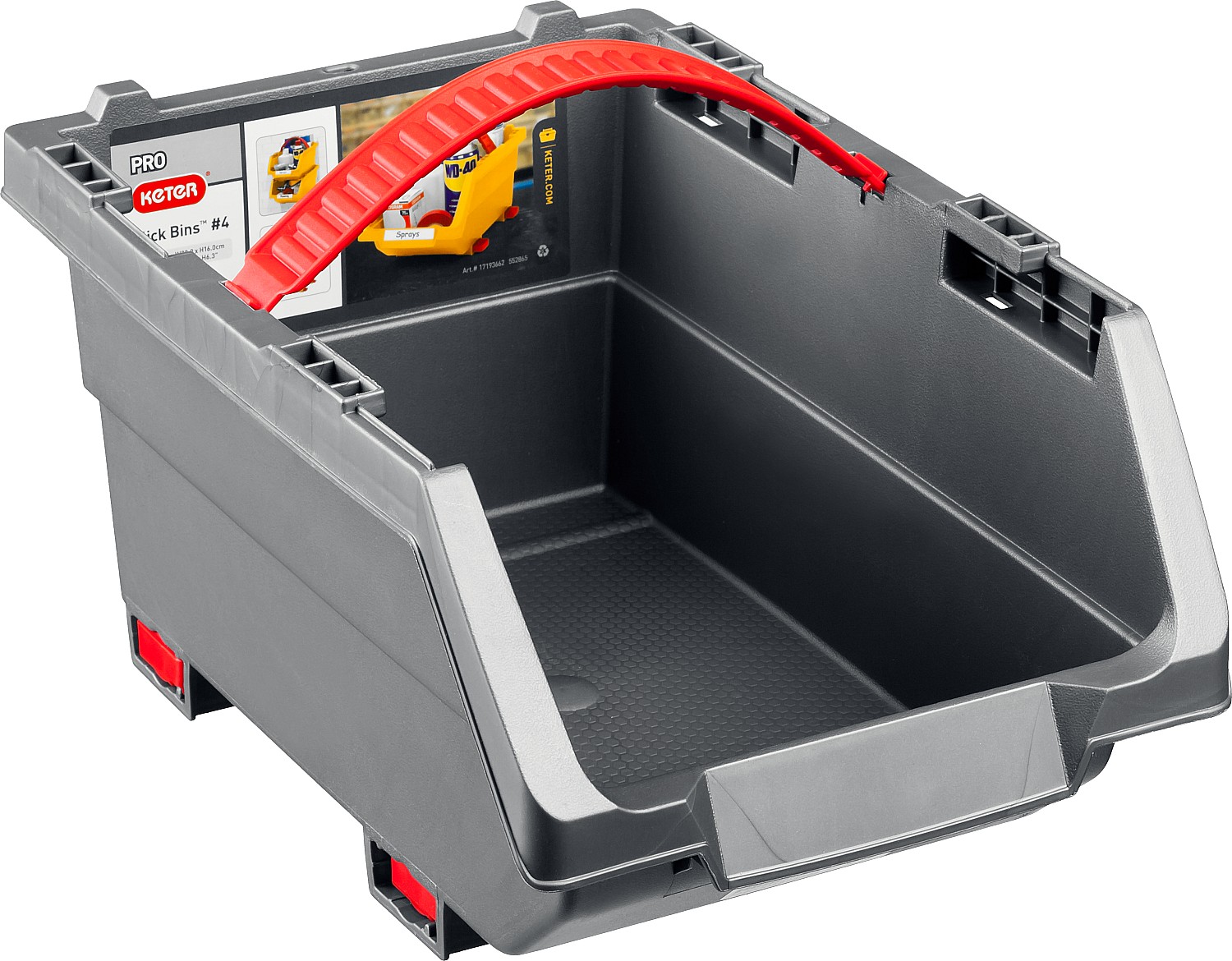 KETER CLICK BIN, 2.8 л, 315 х 220 х 160 мм, лоток для хранения (38067) — фото 4