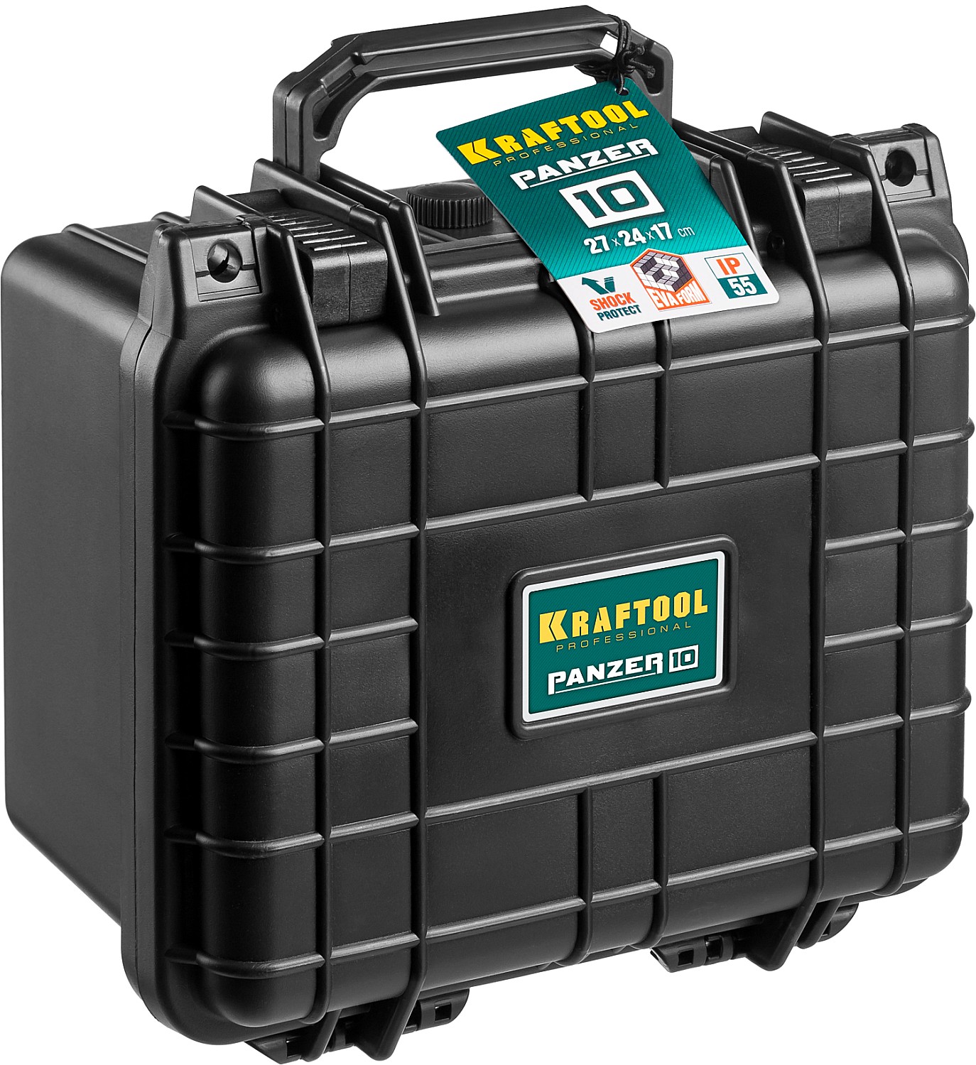 KRAFTOOL PANZER-10, 270 х 240 х 170 мм, (10″), IP55, ударопрочный пластиковый ящик (38251-10) — фото 13
