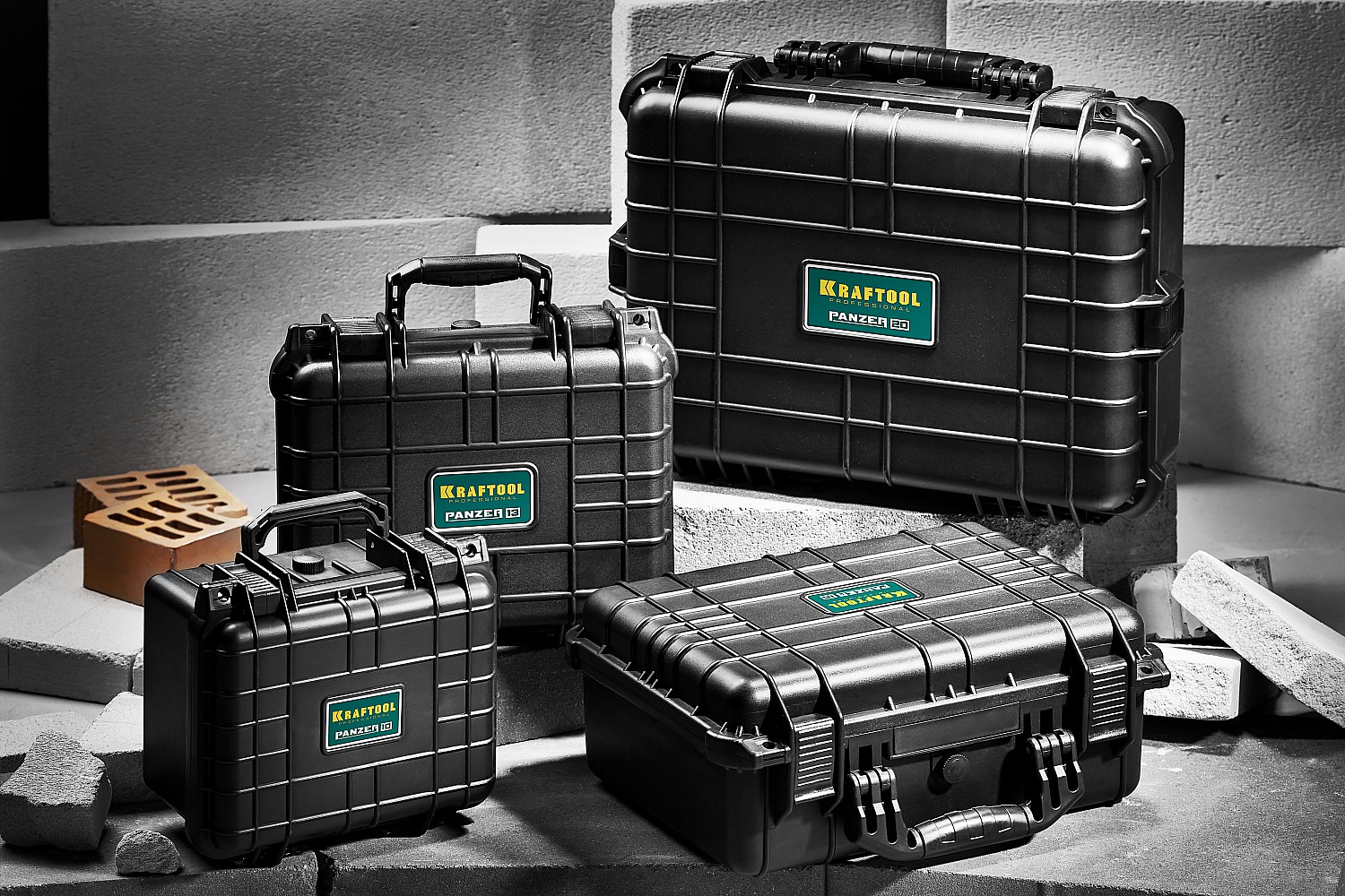 KRAFTOOL PANZER-16, 400 х 330 х 170 мм, (16″), IP55, ударопрочный пластиковый ящик (38251-16) — фото 12