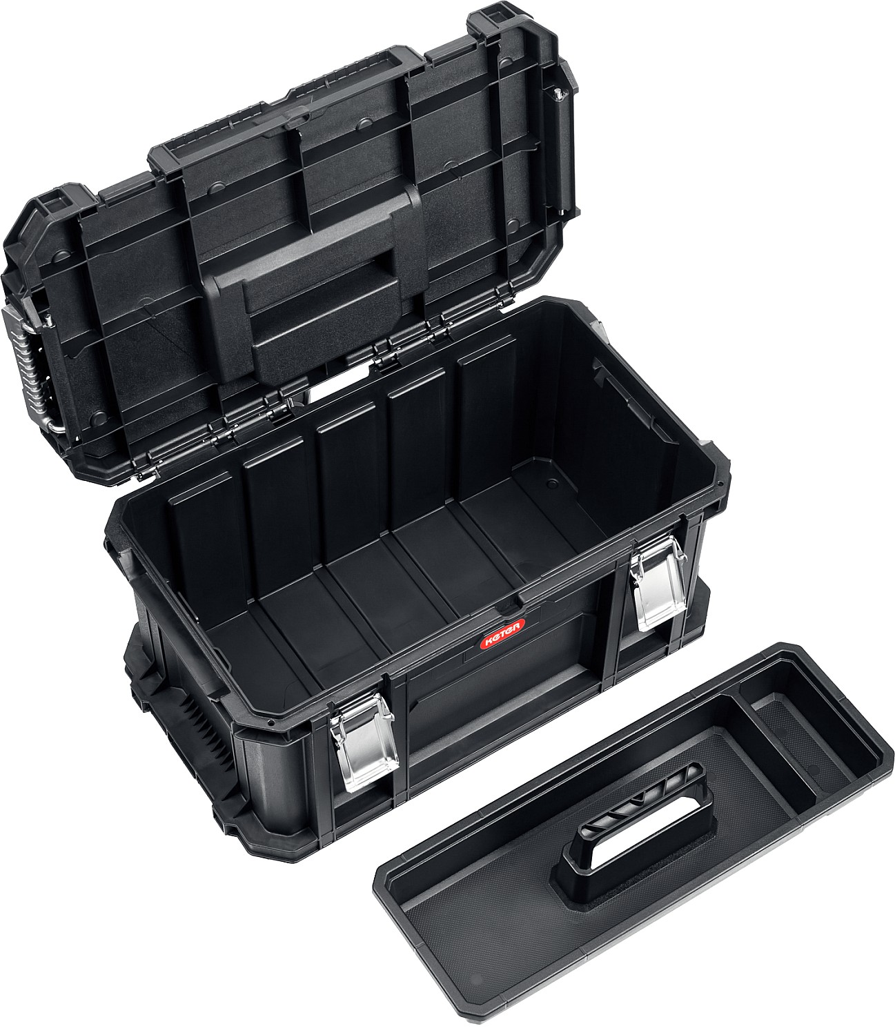 KETER SMART ROLLING, 564 х 373 х 700 мм, (22″), набор пластиковый ящик-тележка + ящик для инструментов + ящик органайзер (38390-22) — фото 6