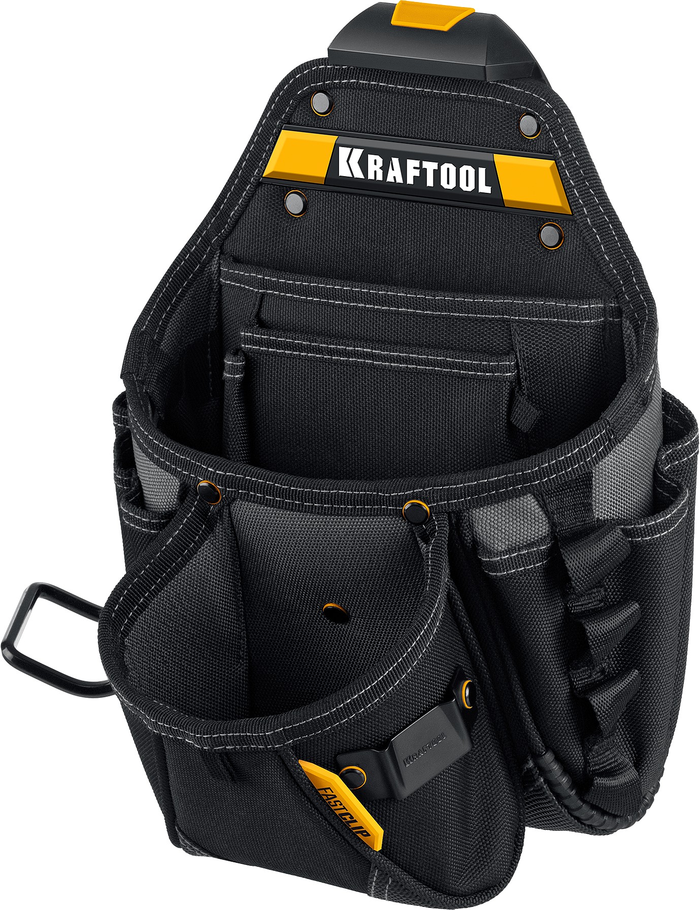 KRAFTOOL KBS-5 пояс монтажника, в комплекте: пояс монтажника, подтяжки и 3 сумки (38760-5) — фото 3